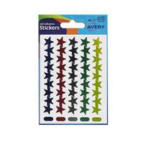 avery stars in packets assorted 32-352 90 labels