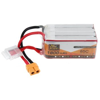Batería LiPo ZOP POWER 14.8V 1800mAh 85C 4S con enchufe XT60 para dron RC