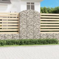 cesta gaviones  gavion para piedras  gavion decorativo forma arco hierro galvanizado 150x30x220240 cm cfw524379