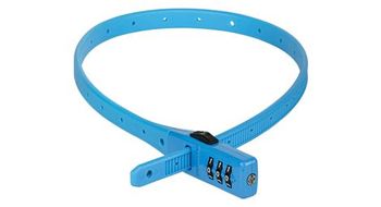 Kryptonite click lock cable azul