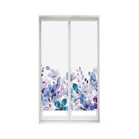 pack x 2 estores enrollables translucidos easyfix sin herramientas - estores tamano 45x150 - estor modelo violet garden - estor sin taladrar  blindecor