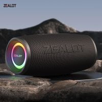 zealot-s56 40w altavoces portatiles subwoofer de graves inalambrico ipx6 impermeable tws 8800mah altavoz de viaje al aire libre suporrt usbtfaux