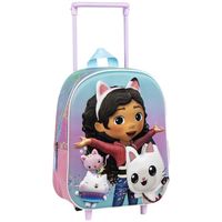disney mochila mochila trolley con ruedas guarderia vintage 3d para nina