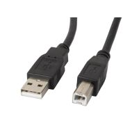 cable usb lanberg ca-usba-11cc-0010-bk 1m usb a a usb b 20 048gbps negro