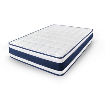 Colchón Viscoelastico Tresor | Medidas: 160 X 200 X 20 Cm | Adaptabilidad Y Confort Equilibrado | Máximo Confort | Reversible Invierno/verano
