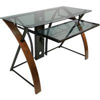 connected essentials accord cd8841 desk - black  brown black