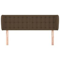 cabecero cama mueble de dormitorio de tela oscuro 147 x 23 x 7888 cm marron m020007591