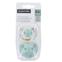 suavinex chupete anatomico silicona 0-6 meses 2 unds