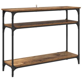 Mesa Consola Madera Envejecida 100 X 29 X 75 Cm Vidaxl