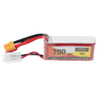 Batería LiPo ZOP POWER de 7.4V 750mAh 95C 2S con conector XT30 JST para RC Drone