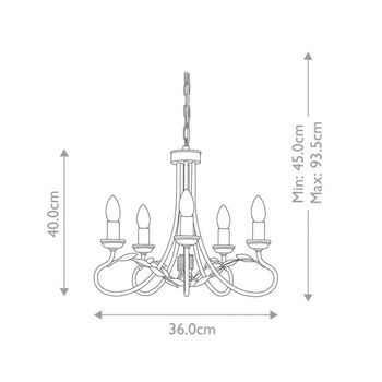 Lámpara de araña olivia (5 luces)