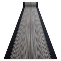 alfombra de pasillo con refuerzo de goma  carnaby gris 80cm 80x860 cm