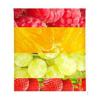 Estoralis - Estor Enrollable Translucido | Estampado Cocina | 130 X 255 Cm (ancho/alto) Tamaño Tela 127 X 250 Cm | C-1216 Unico