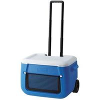 enfriador poly-lite 50 qt con ruedas y bolsillo exterior coleman