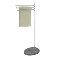toallero y perchero pebble stone gris