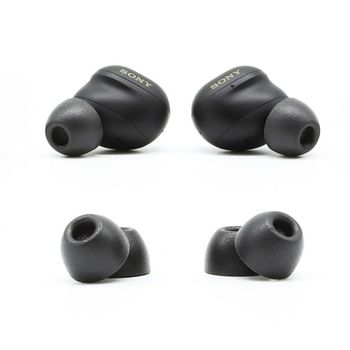 Comply TrueGrip Pro Premium - Puntas de Espuma viscoelástica para Todos los Auriculares inalámbricos Sony True - Consejos de Ajuste Seguro con TechDefender (Grande, 3 Pares)