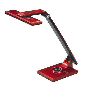 FABRILAMP Flexo Vinchi Rojo/negro 9w 630lm 4500k Tactil Regulable Intensidad Articulable 41,9x23x27,6 Cm