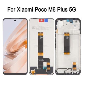 Pantalla LCD de 6,79 pulgadas para Xiaomi Poco M6 Plus 5G pantalla LCD de teléfono y digitalizador de pantalla táctil, pieza de repuesto de reparación