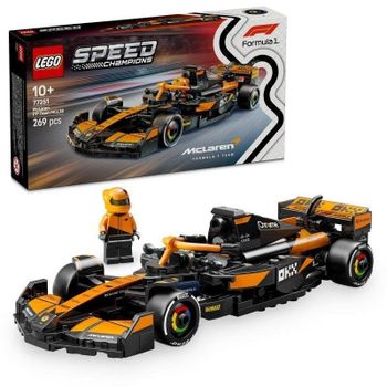 Lego Speed Champions Coche de Carreras McLaren F1 Team MCL38, Juguete de Carreras, 10+ Años