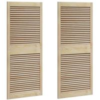 puerta de armario 2 uds natural 1405 x 21 x 595 cm vidaxl