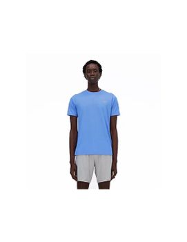 Camiseta New Balance Sport Essentials Heathertech Hombre Azul