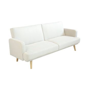 Sofá Cama De 3 Plazas Rene - Color Beige - Homekit