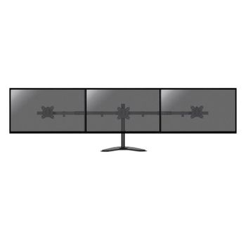Soporte de monitor Kimex 015-1153 para 3 monitores 17-32″ VESA 9kg negro, gestión de cables