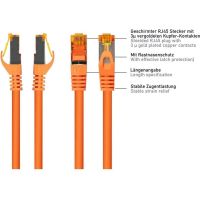 cable de red varia rj45 cat7 sftp 2 m naranja