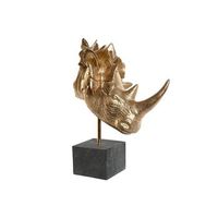 figura resina 33x24x435 rino dorado