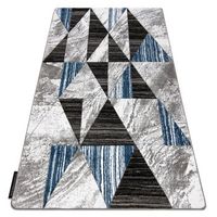 alfombra alter nano triangulos azul 140x190 cm