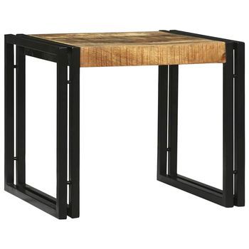 Mesa De Café 2 Pcs Marrón Madera De Mango Maciza Vidaxl