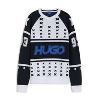 hugo blue jersey oversize fit con ilustracion 50543775-100