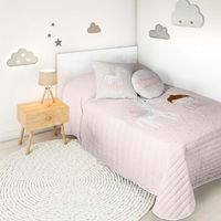 colcha bouti infantil reversible 100 algodon cama 105 hei pegaso magico