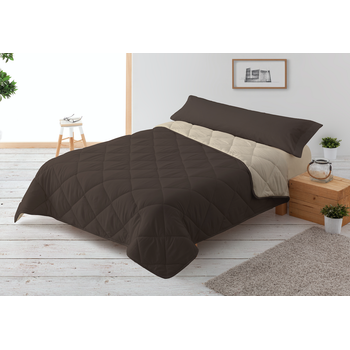 Relleno Nórdico 300gr Bicolor Reversible Cama 150/160cm 240x220cm Chocolate / Beige  Donegal Collections