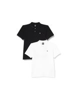 pack champion 2 polo blanco negro