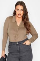 limited collection body beige fruncido frontal mujer curvy y tallas grandes limited collection