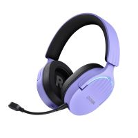 trust gxt 491p fayzo auriculares gaming inalambricos morados