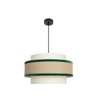 lampara de techo colgante cornalina 1x27 beisverde 50d