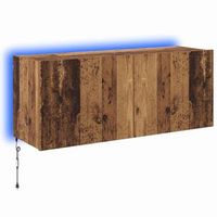 mueble de tv montado en la pared madera vieja vidaxl