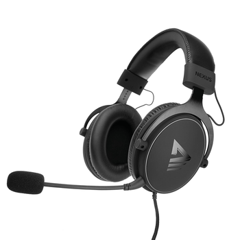 Savio NEXUS Auriculares Al mbrico Casco Juego Negro