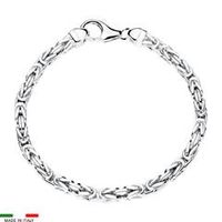 pulsera bizantina para hombre de plata 925 40 mm