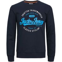 jack  jones jersey 12245502 jjmikk sweat crew neck pls navy blazer para hombre