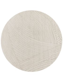 Alfombras de interior y exterior Cotara crema 120 cm redondo