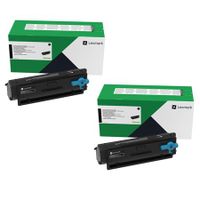 original multipack lexmark b3340dw printer toner cartridges 2 pack -b342h00