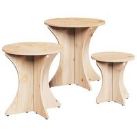 mesa de centro 46x46x47 cm  - marron
