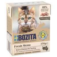 bozita bocaditos en salsa 12 x 370 g - pollo y pavo