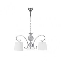 lampara bogota 3xe14 cromo pantalla blanca regx57x57 cm