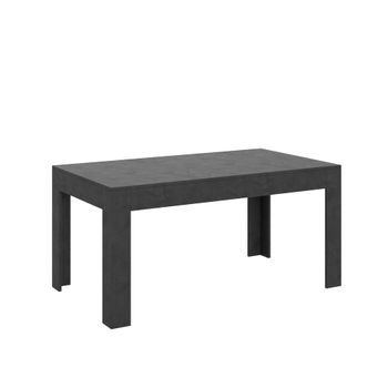 Mesa extensible 90x160/220 cm efecto madera gris espatulado