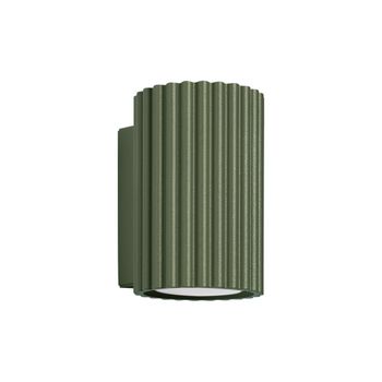 Lámpara de pared verde oliva aluminio alt. 7 cm