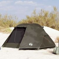 tienda de pesca - tienda para 3 personas - poliester - marron 312x216x114cm